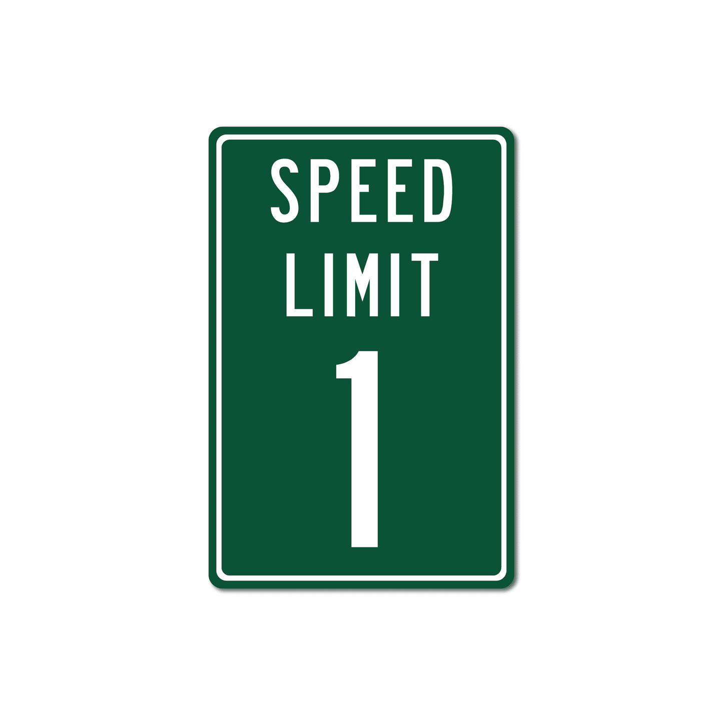 Panneau de signalisation en métal personnalisé avec limitation de vitesse