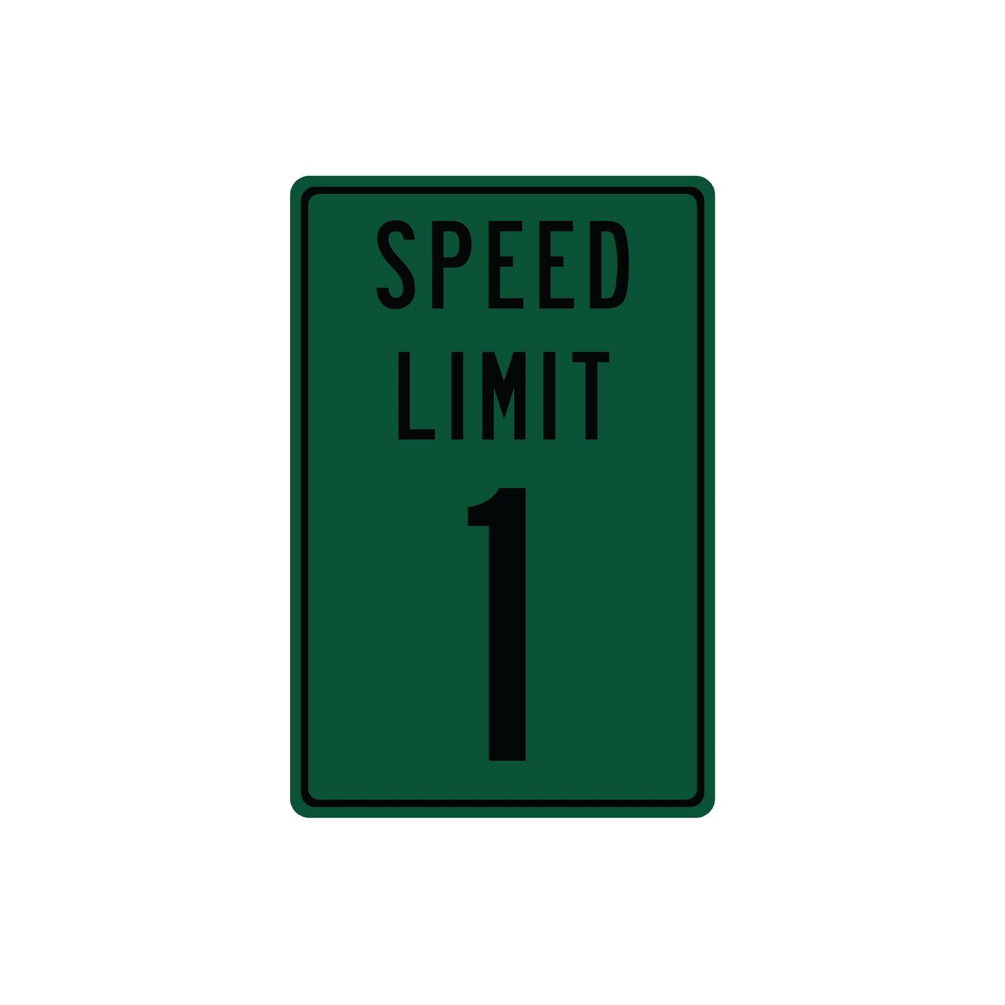 Panneau de signalisation en métal personnalisé avec limitation de vitesse