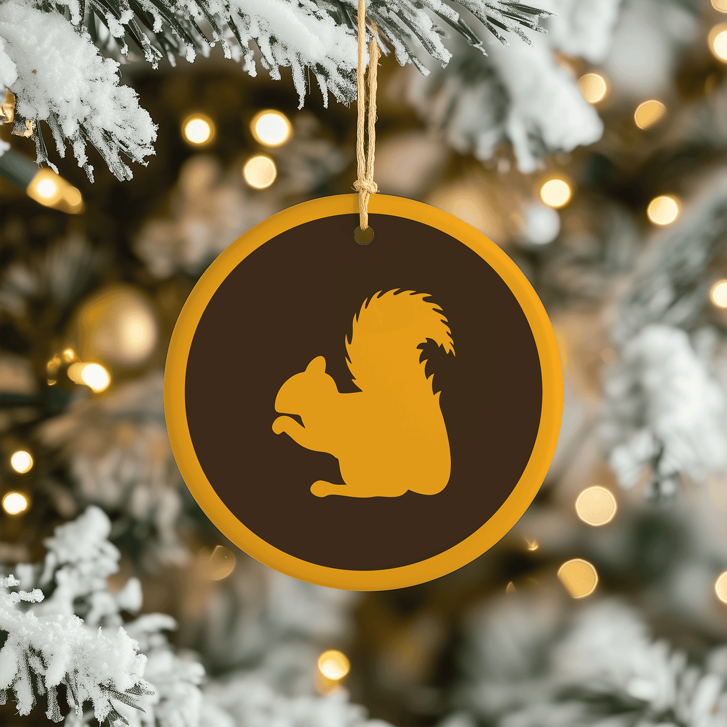 Squirrel Christmas Tree Ornament
