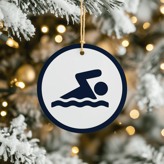 Swimmer Christmas Tree Ornament