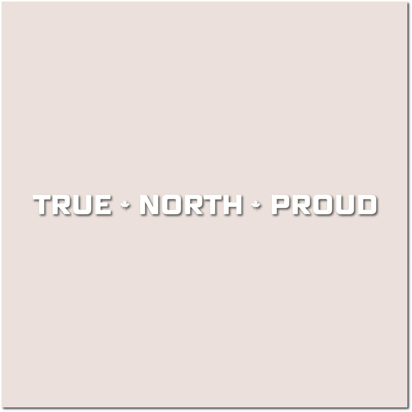 Autocollant horizontal True North Proud