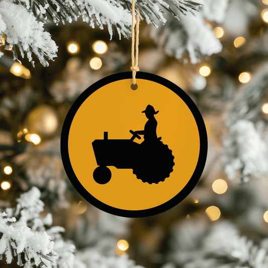 Tractor Christmas Tree Ornament