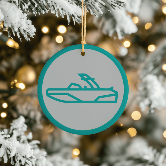 Wakeboard Boat Christmas Tree Ornament
