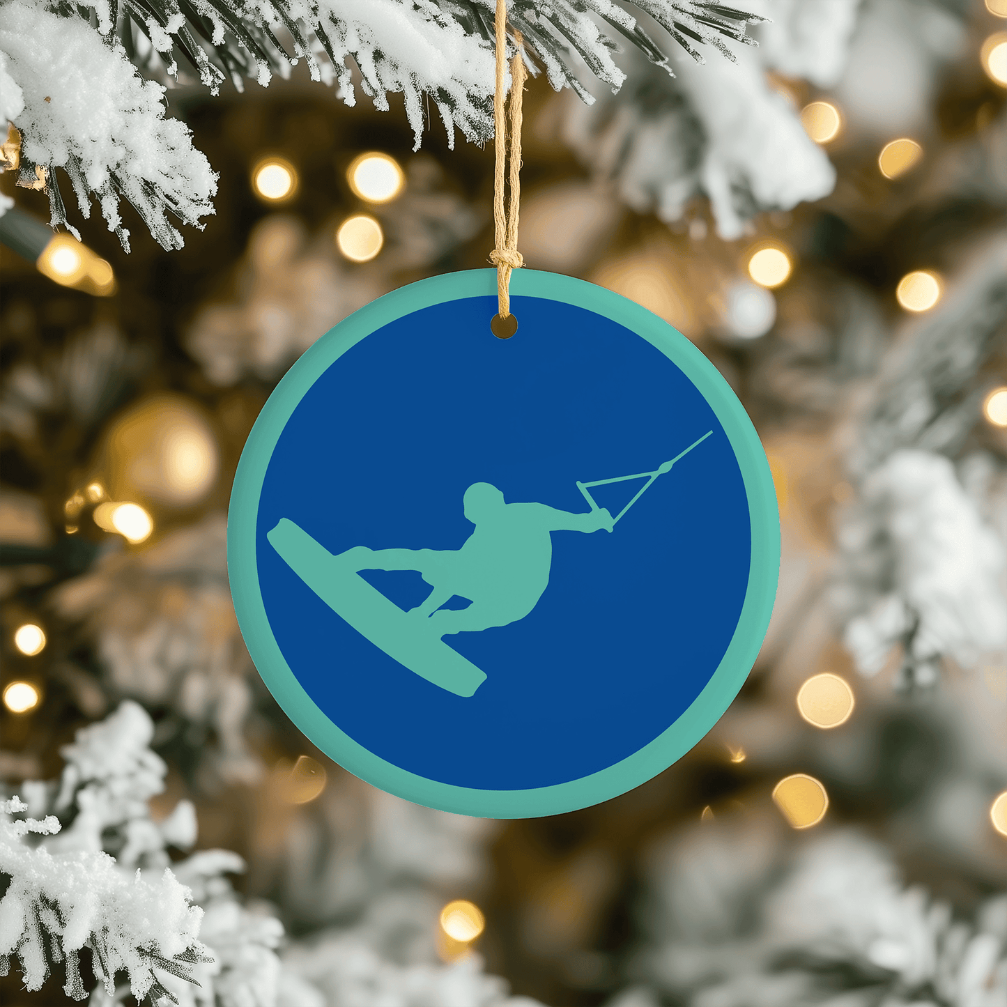 Wakeboarder Christmas Tree Ornament