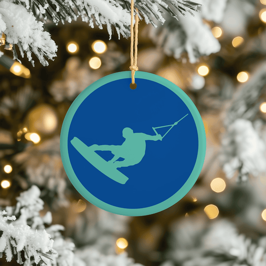 Wakeboarder Christmas Tree Ornament