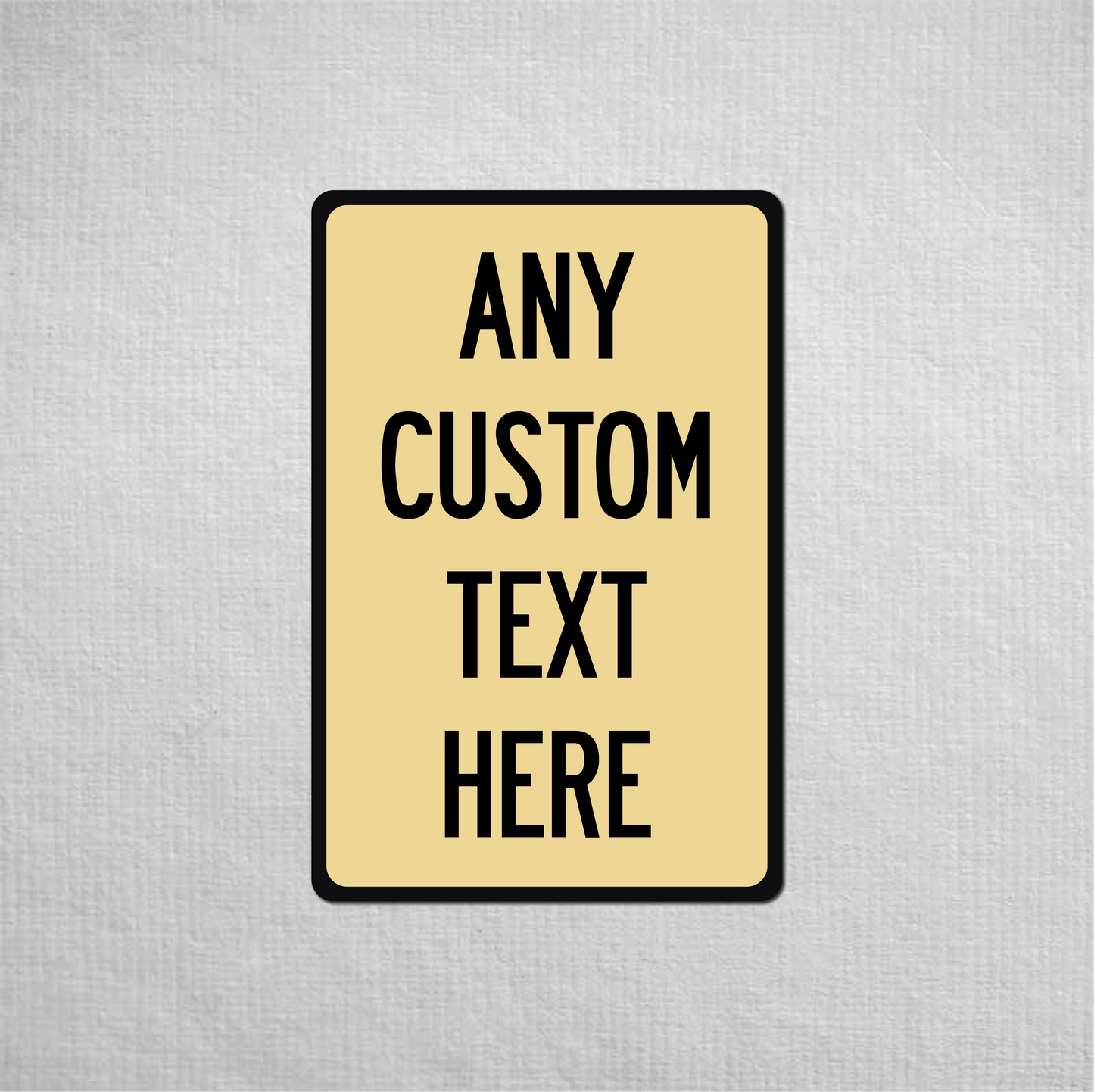 12 x 18" Custom Metal Street Sign