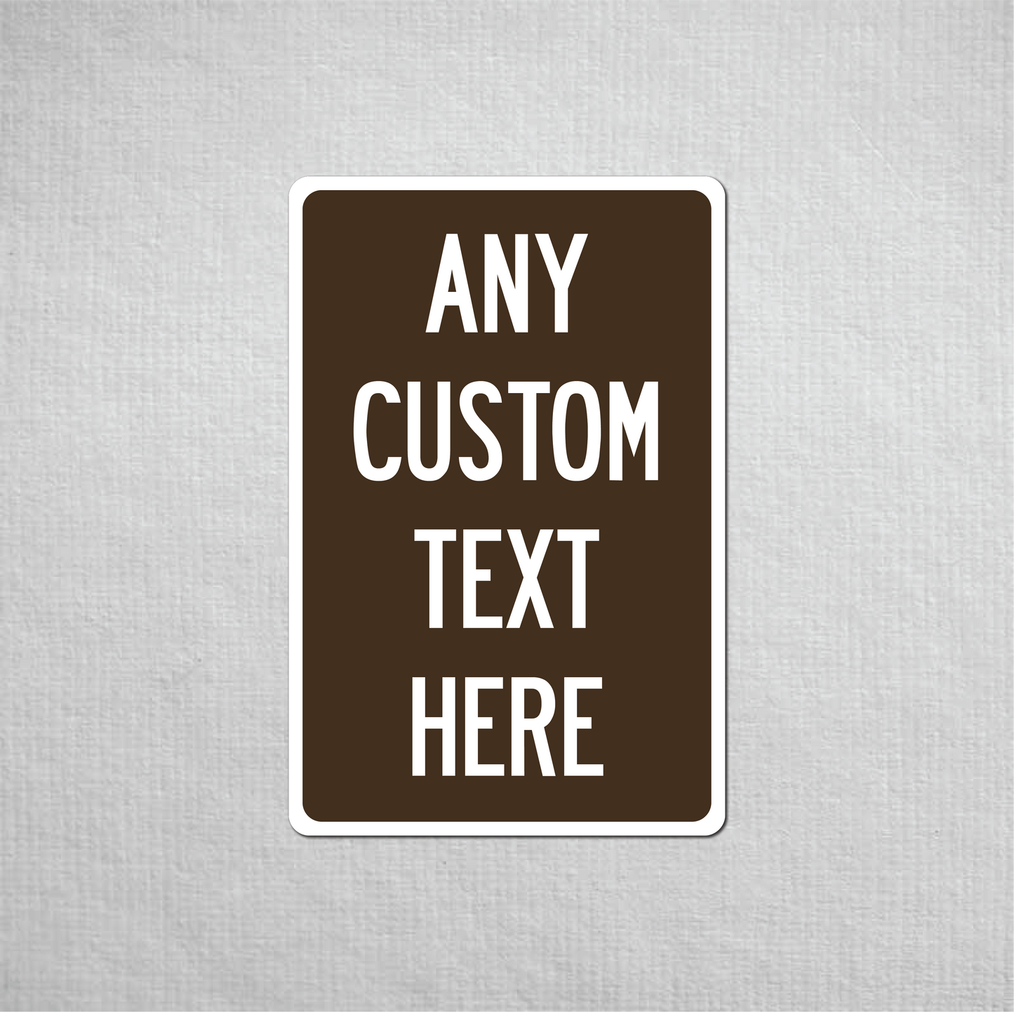 12 x 18" Custom Metal Street Sign