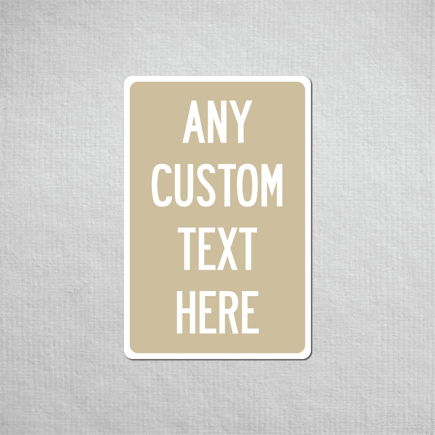 12 x 18" Custom Metal Street Sign