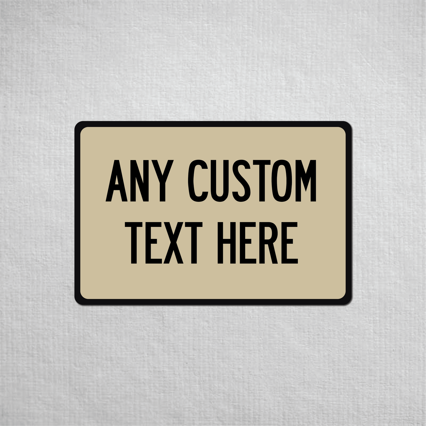 12 x 18" Custom Metal Street Sign