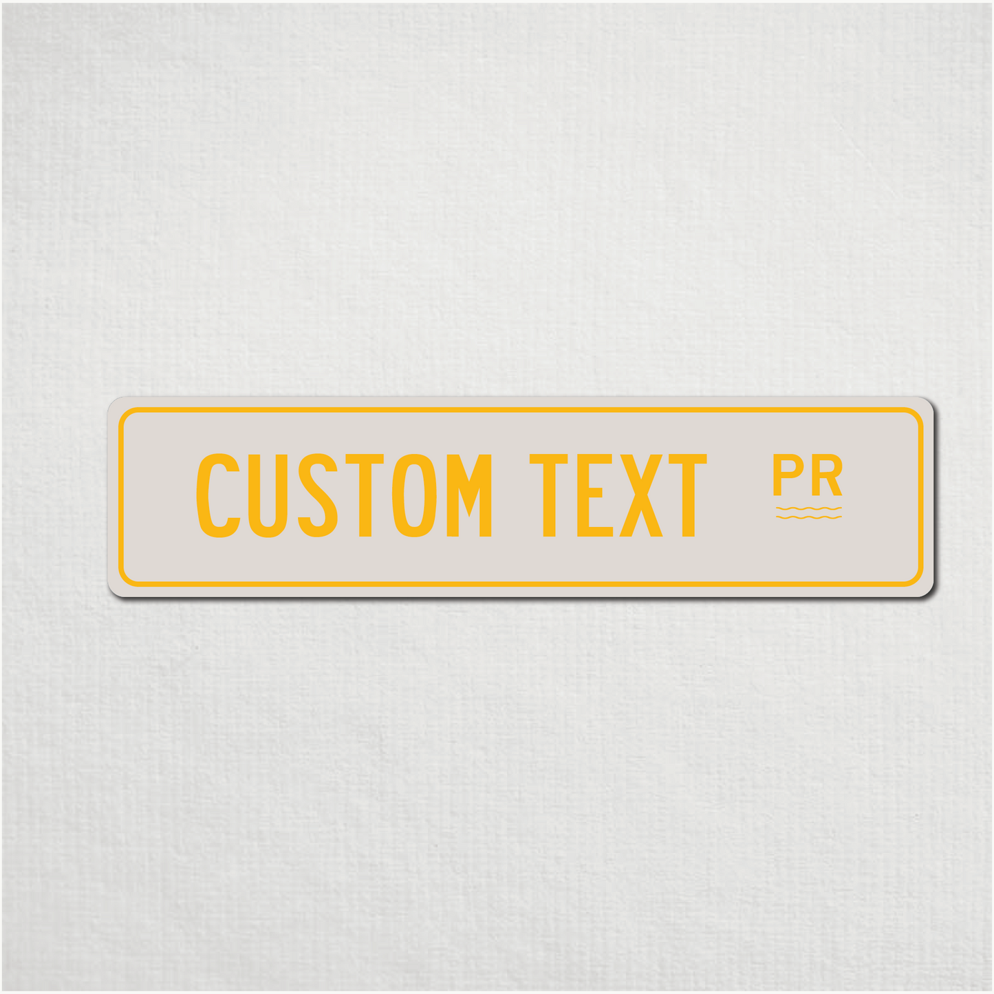 Custom Lake Name Metal Sign