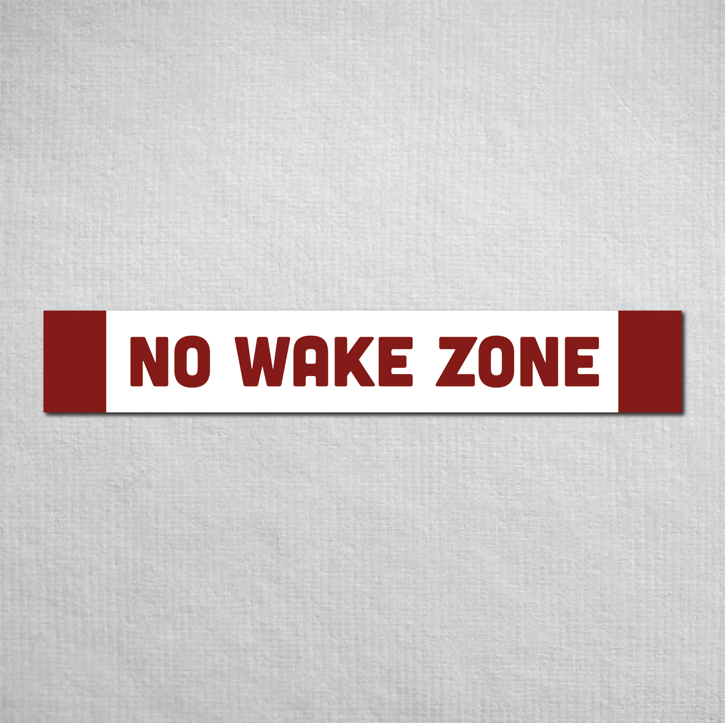 No Wake Zone Metal Sign
