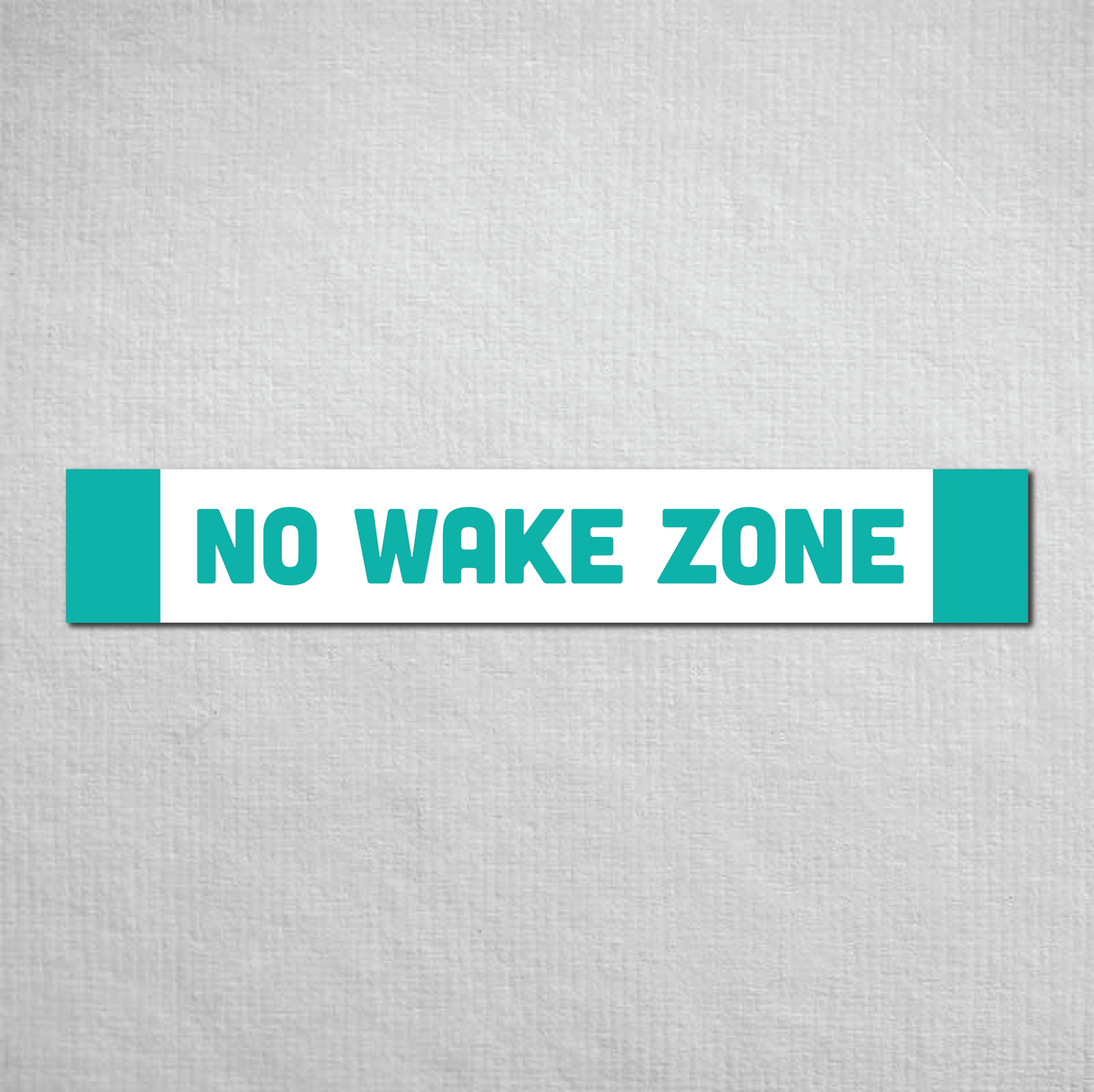 No Wake Zone Metal Sign