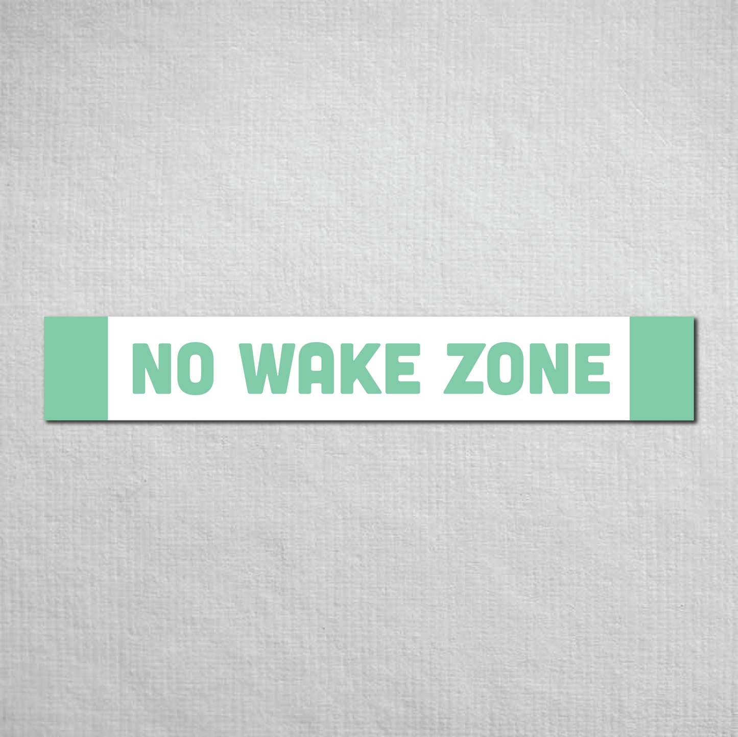 No Wake Zone Metal Sign