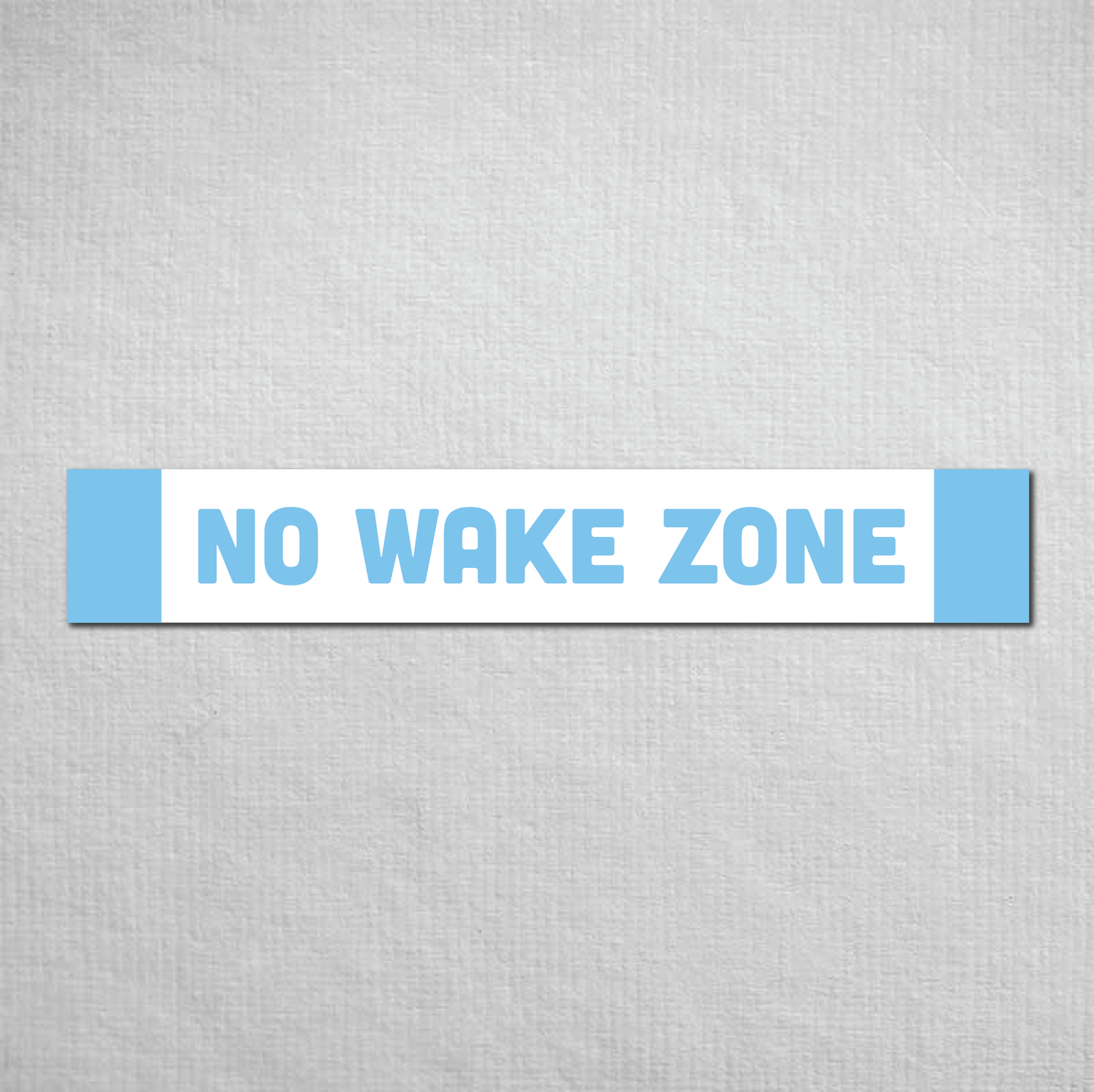 No Wake Zone Metal Sign