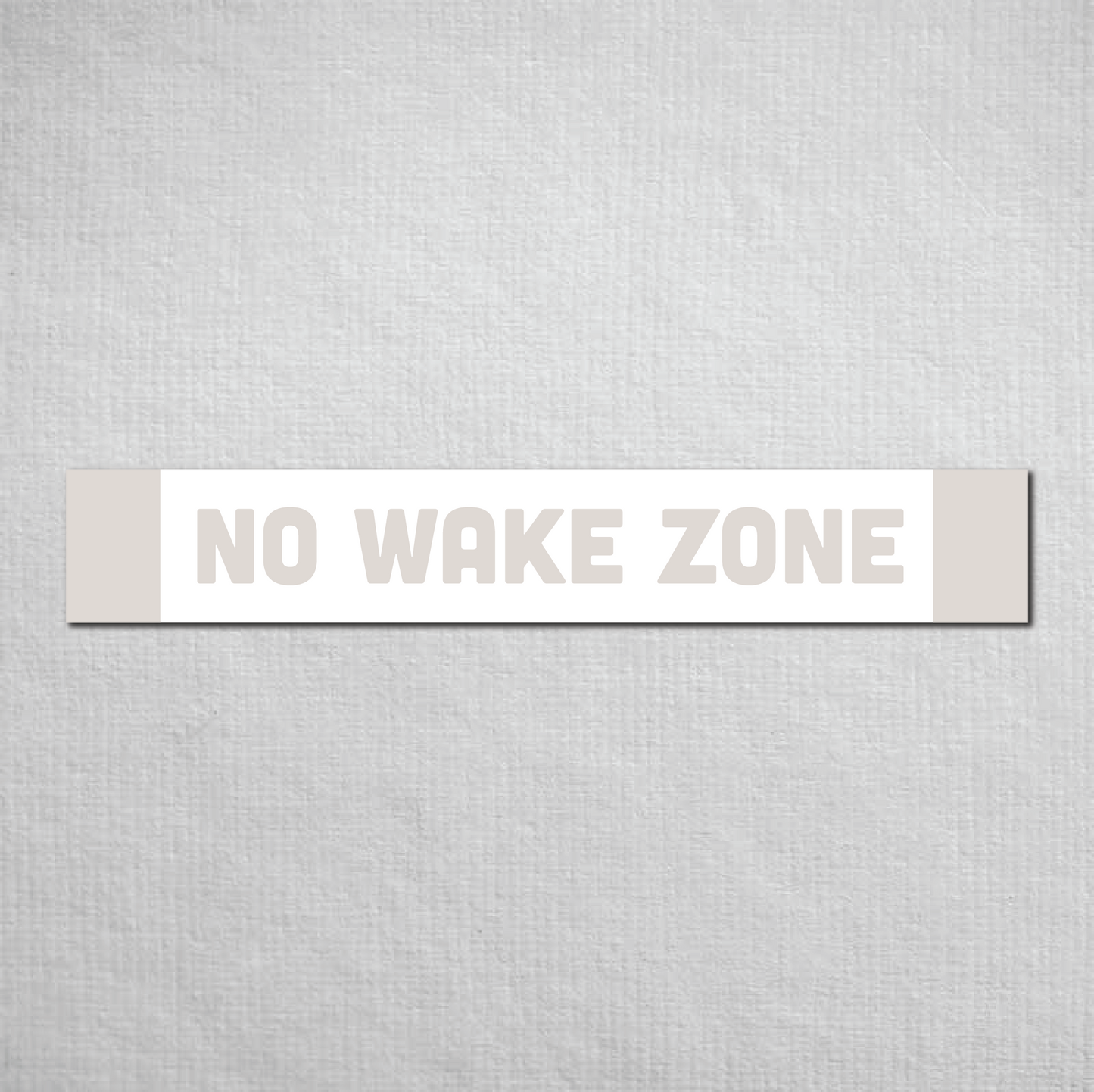 No Wake Zone Metal Sign