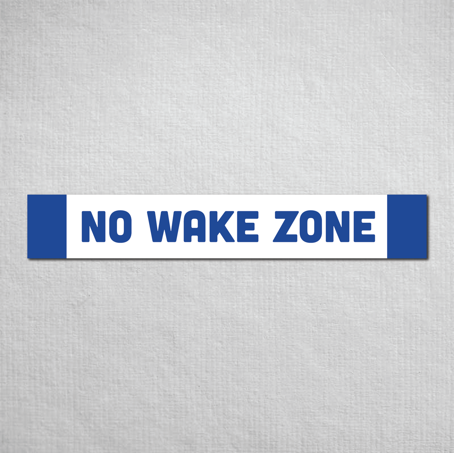No Wake Zone Metal Sign