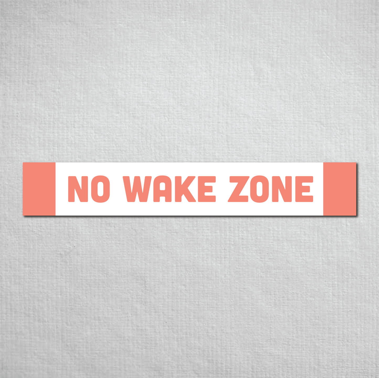 No Wake Zone Metal Sign