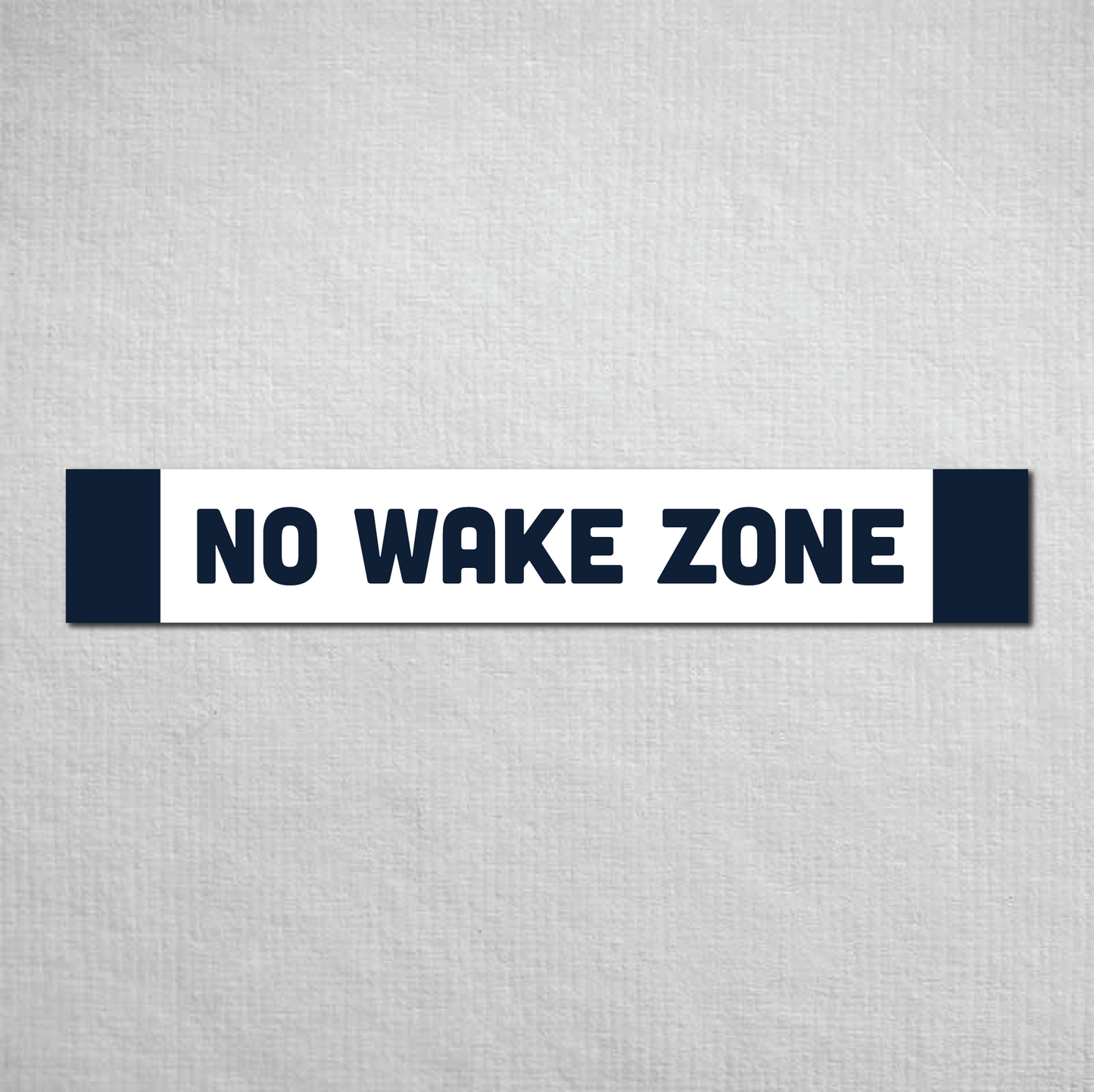 No Wake Zone Metal Sign