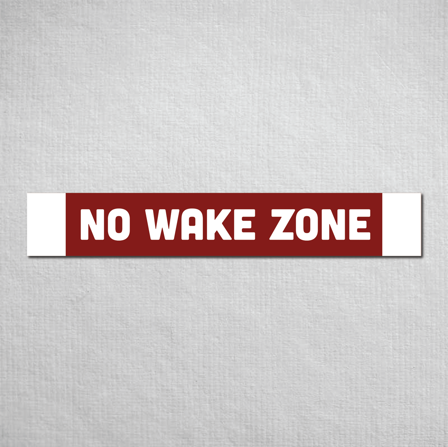 No Wake Zone Metal Sign