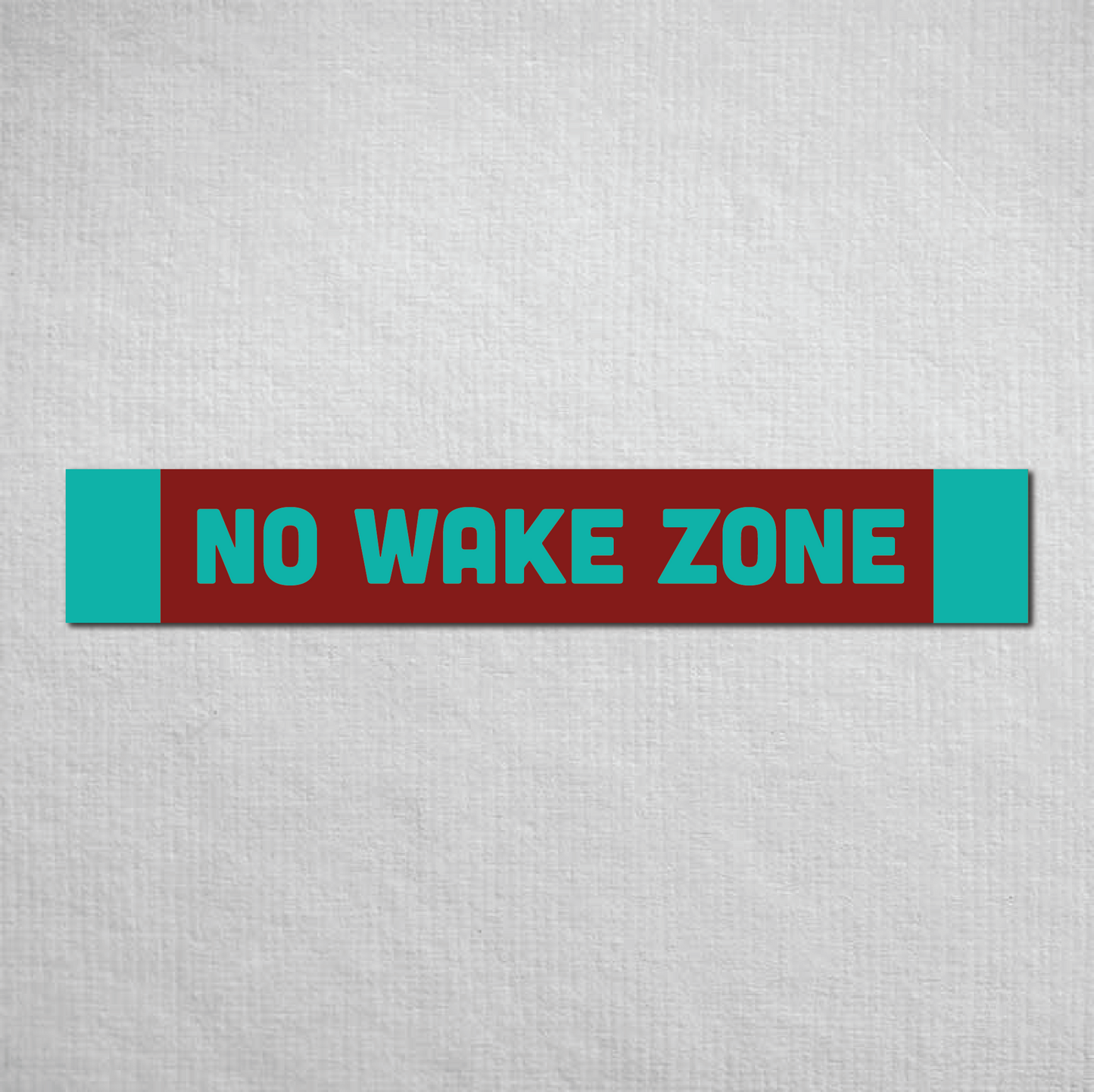 No Wake Zone Metal Sign