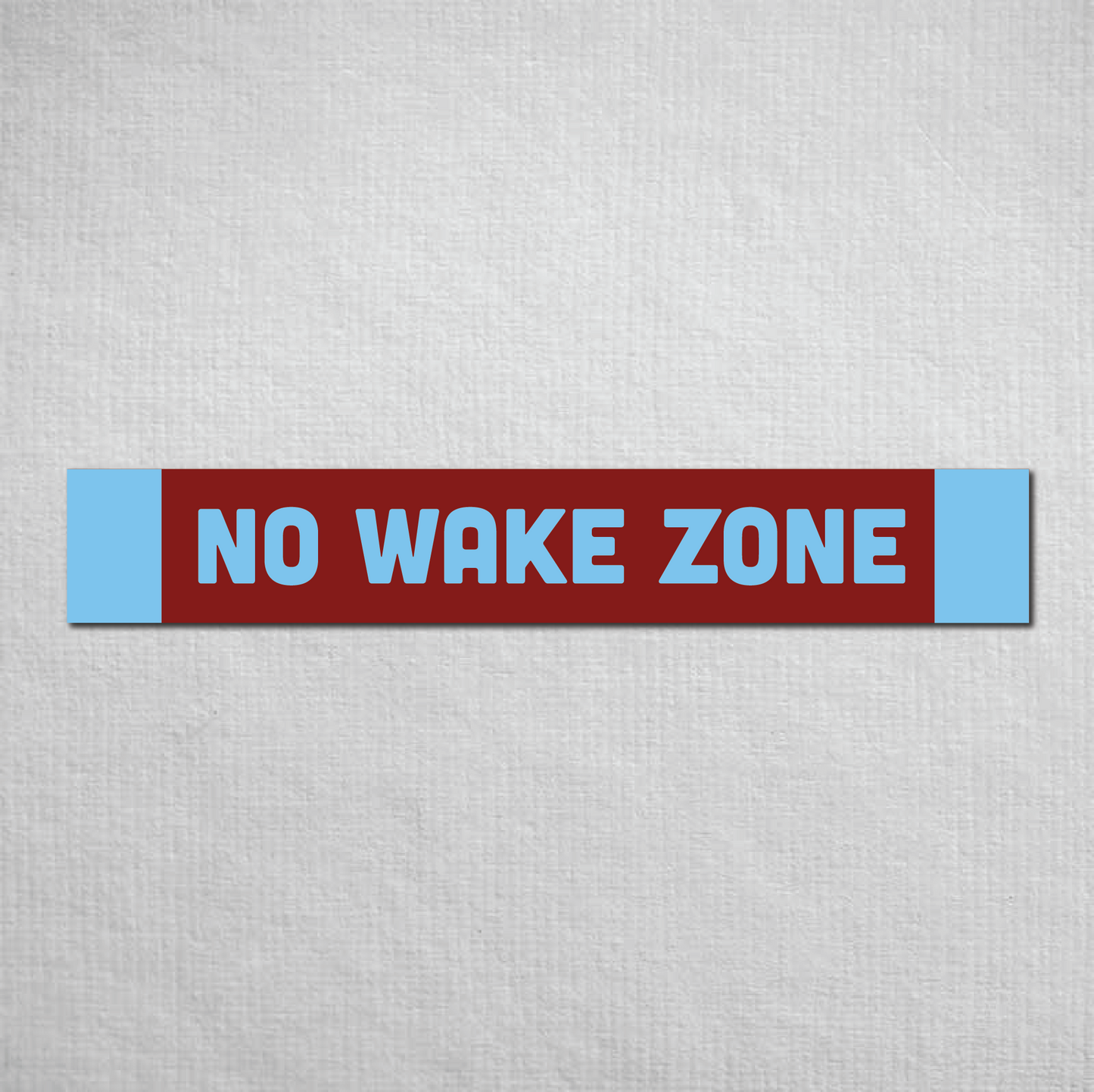 No Wake Zone Metal Sign