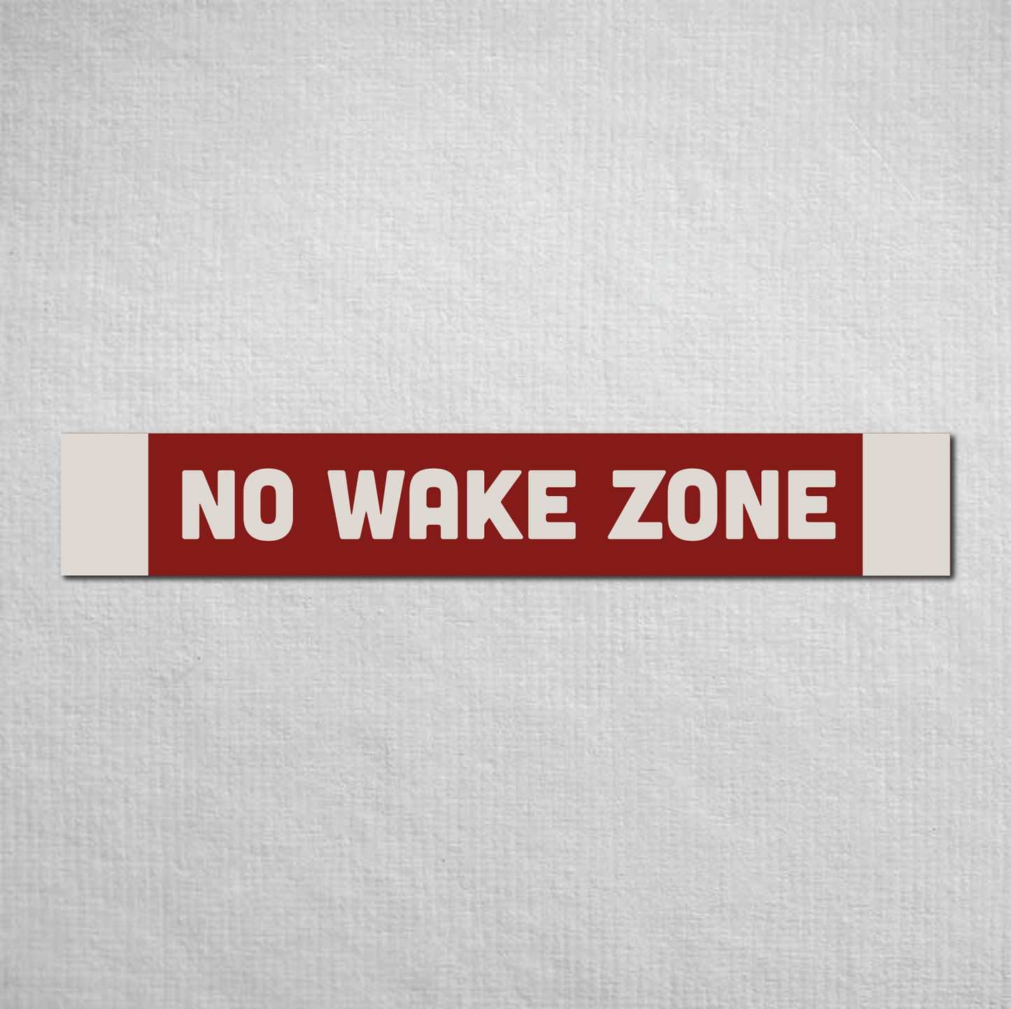 No Wake Zone Metal Sign