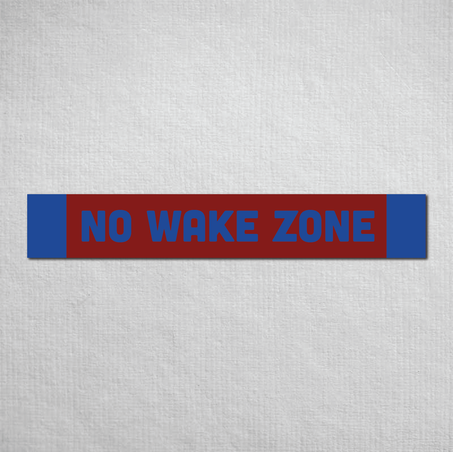 No Wake Zone Metal Sign