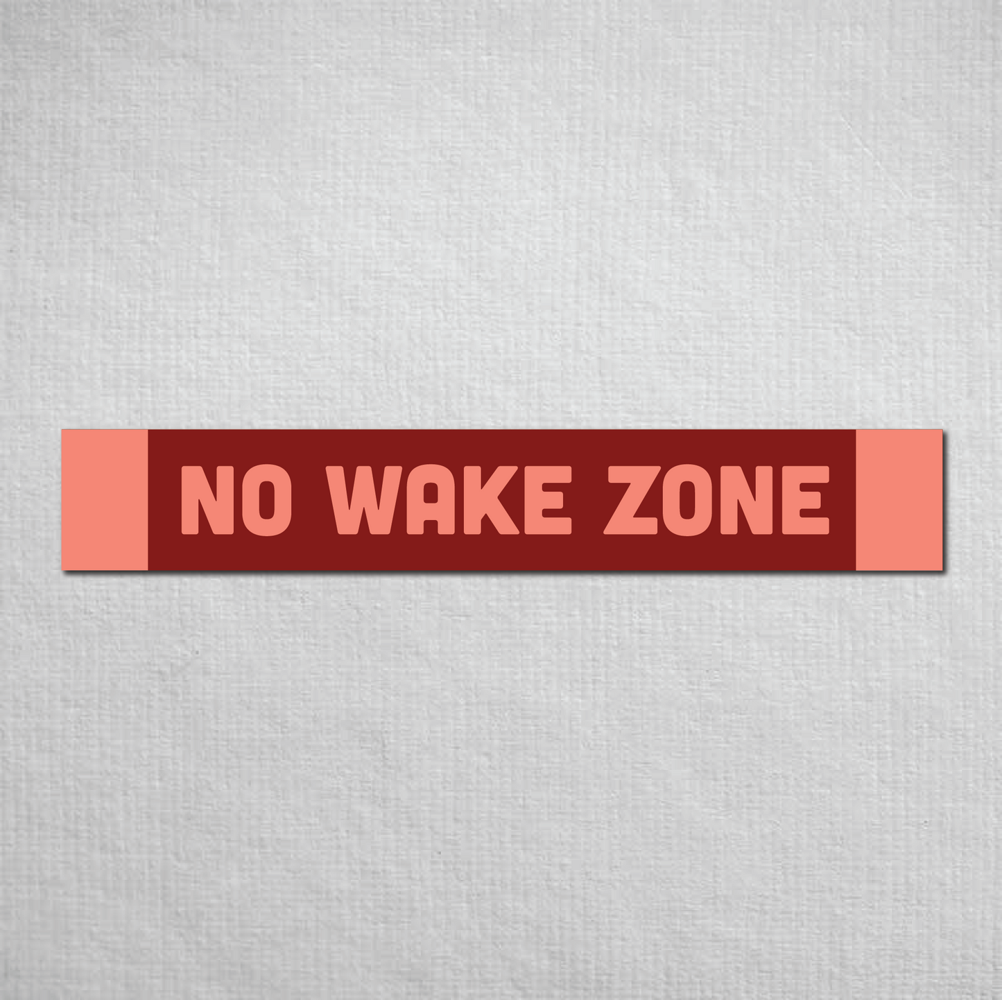 No Wake Zone Metal Sign