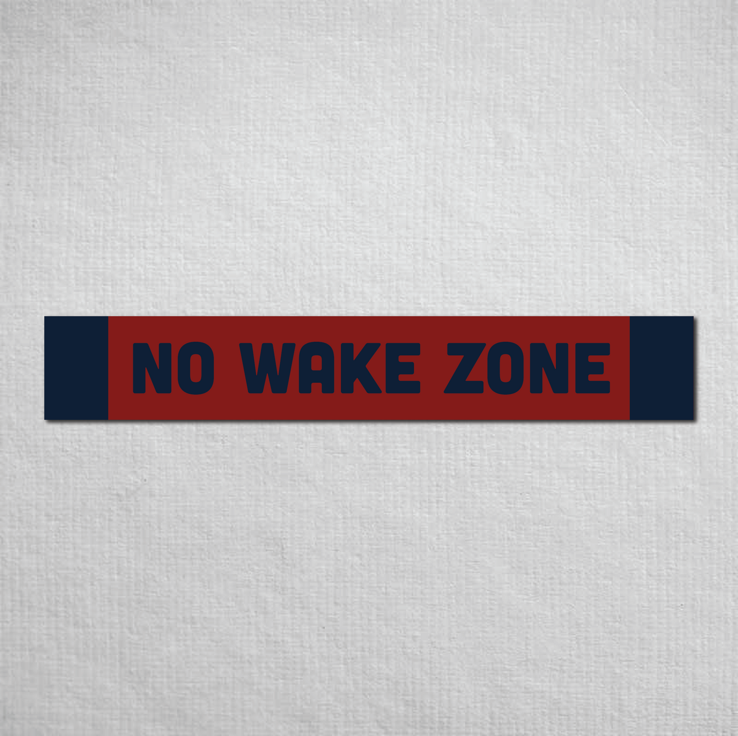 No Wake Zone Metal Sign