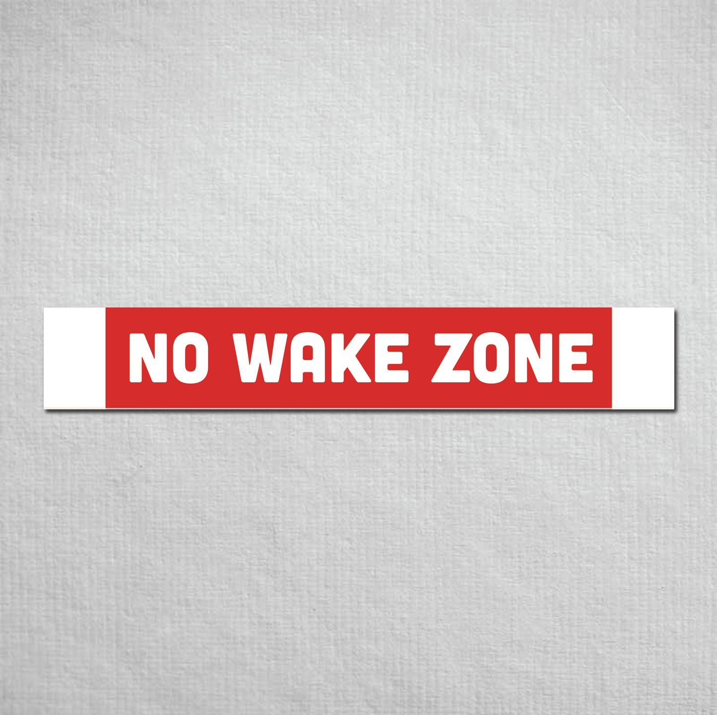 No Wake Zone Metal Sign