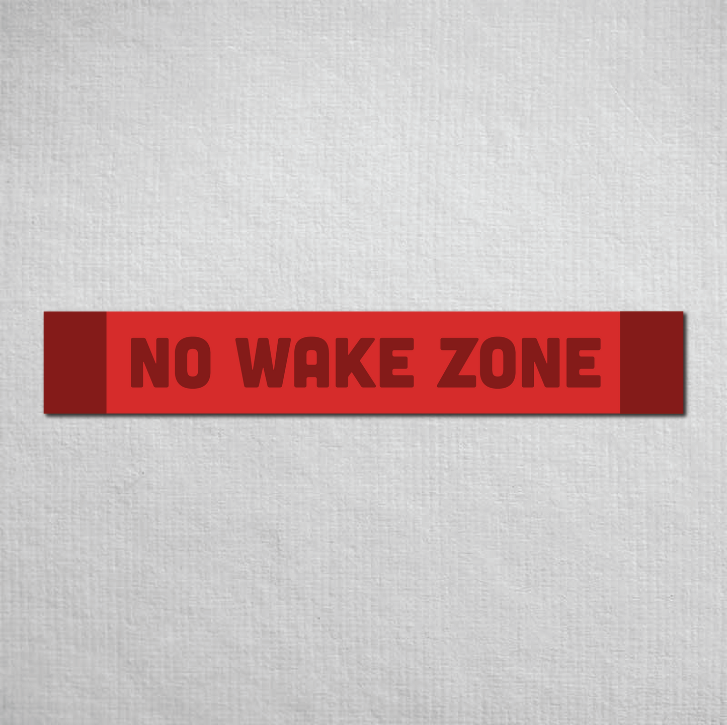 No Wake Zone Metal Sign