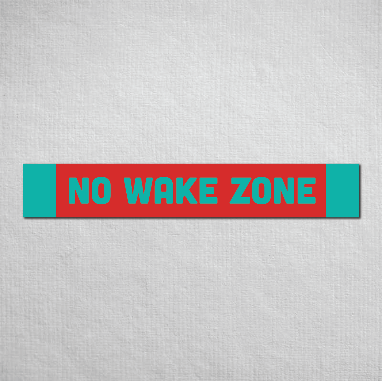 No Wake Zone Metal Sign