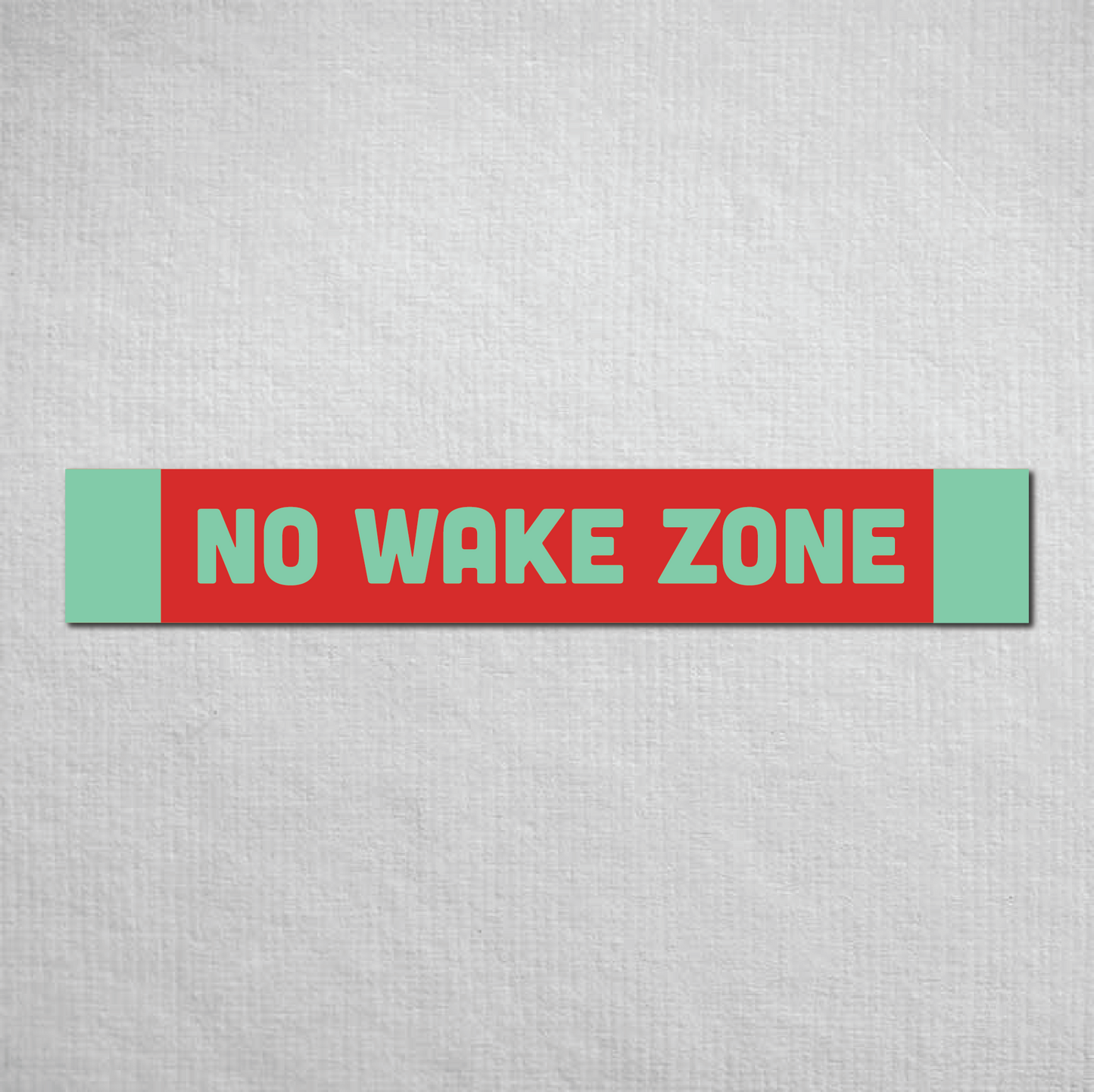 No Wake Zone Metal Sign