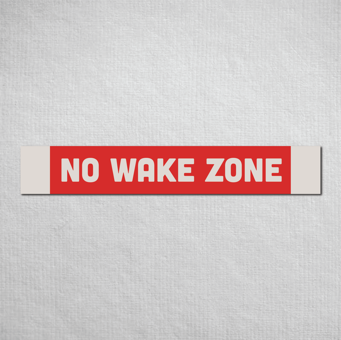 No Wake Zone Metal Sign