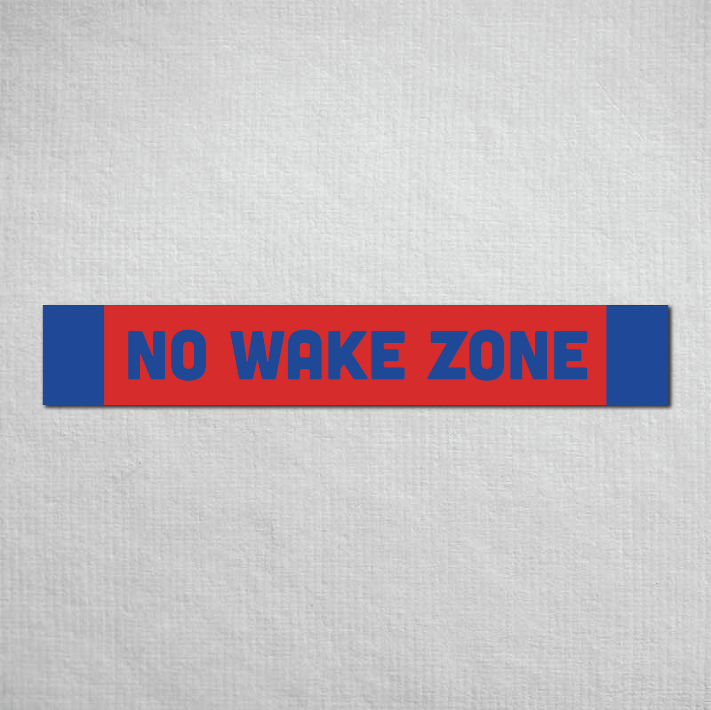 No Wake Zone Metal Sign