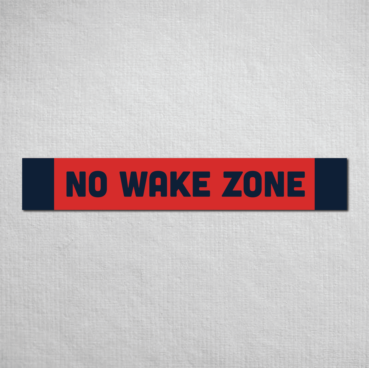 No Wake Zone Metal Sign