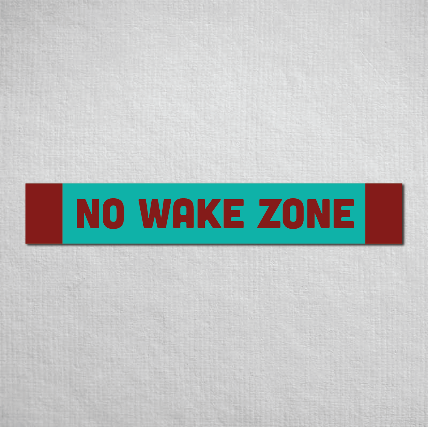 No Wake Zone Metal Sign