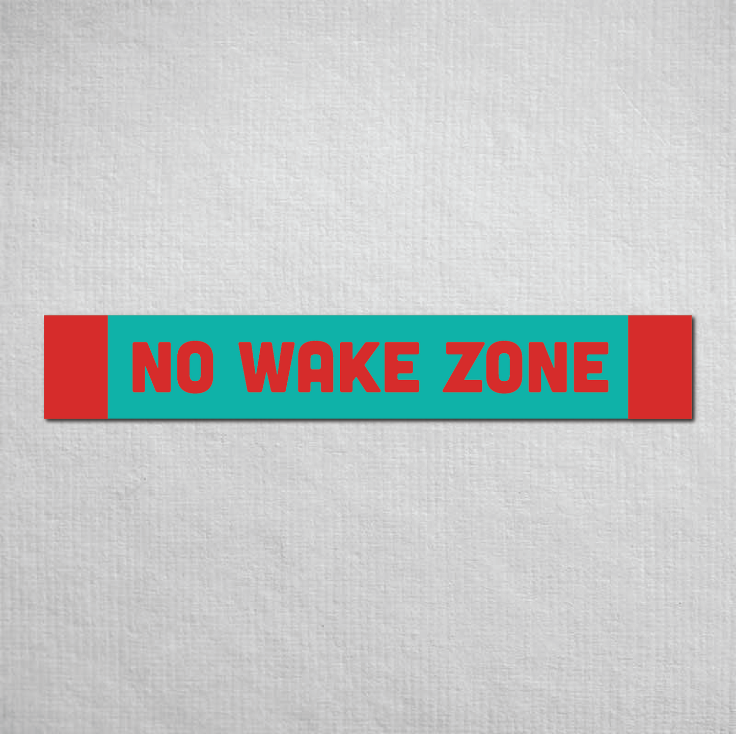 No Wake Zone Metal Sign