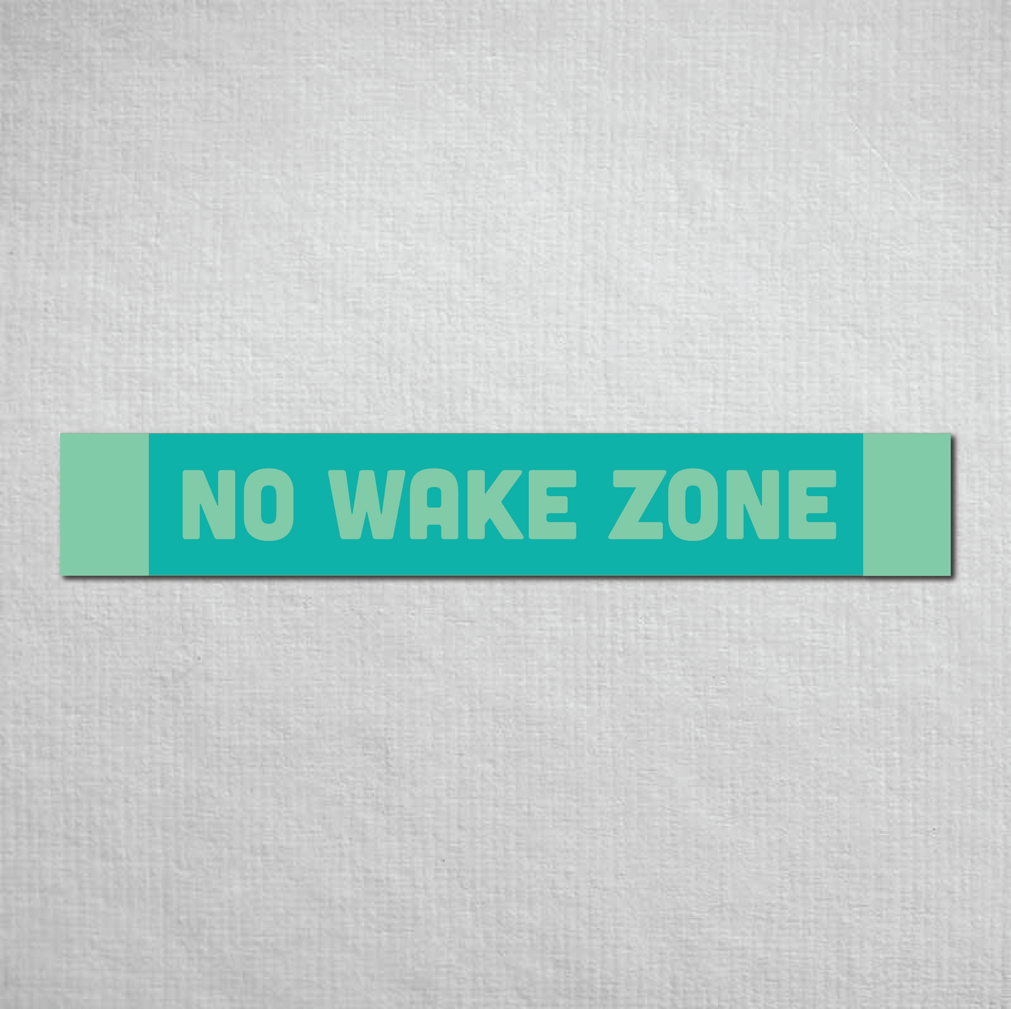 No Wake Zone Metal Sign