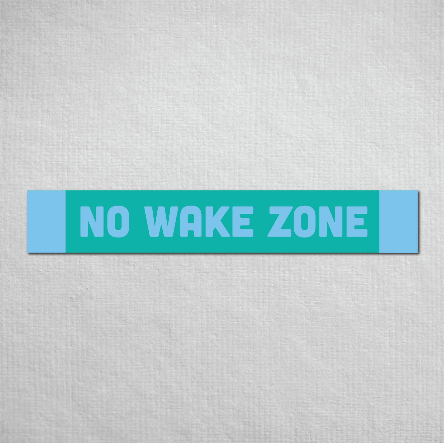 No Wake Zone Metal Sign