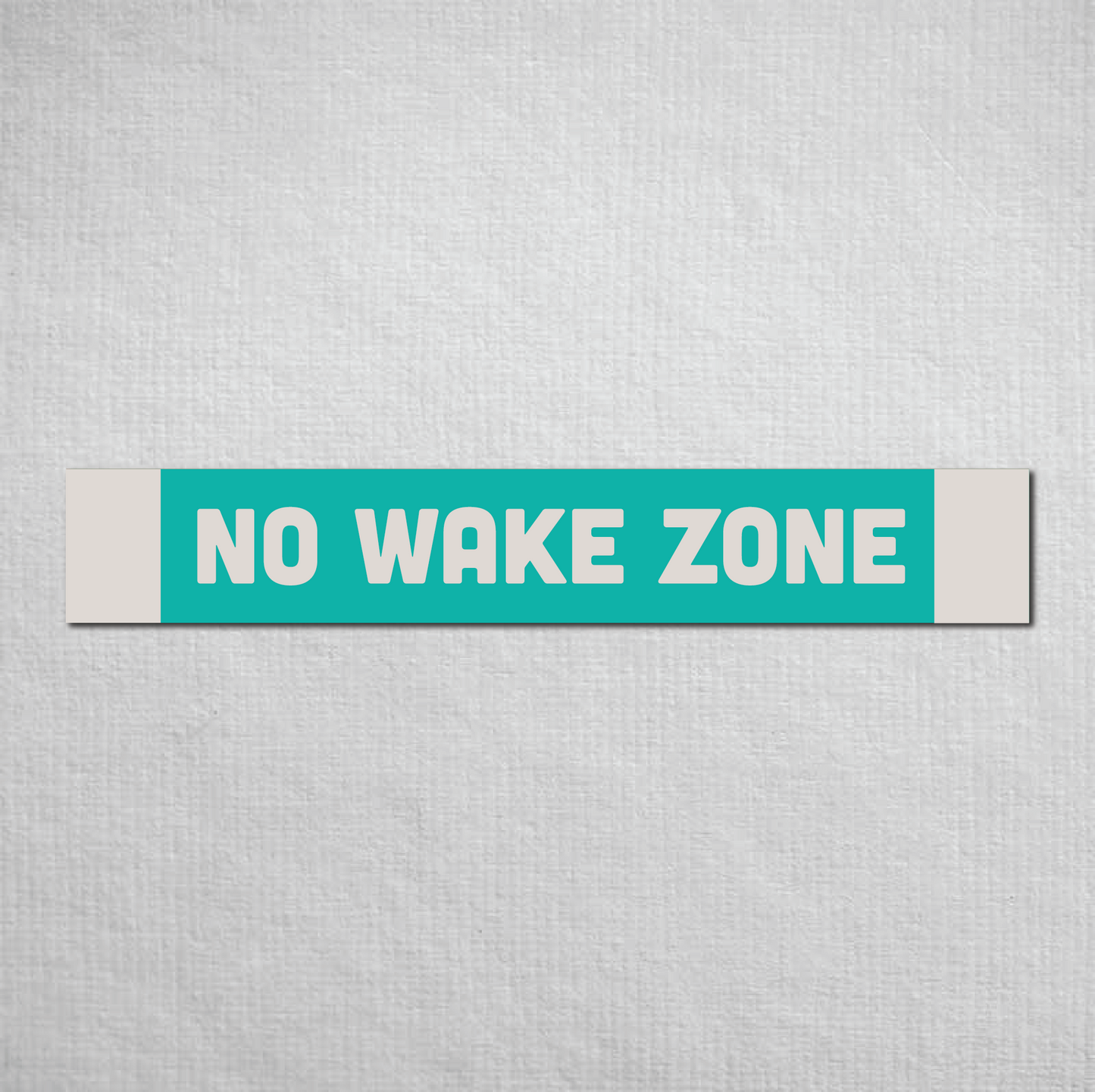 No Wake Zone Metal Sign
