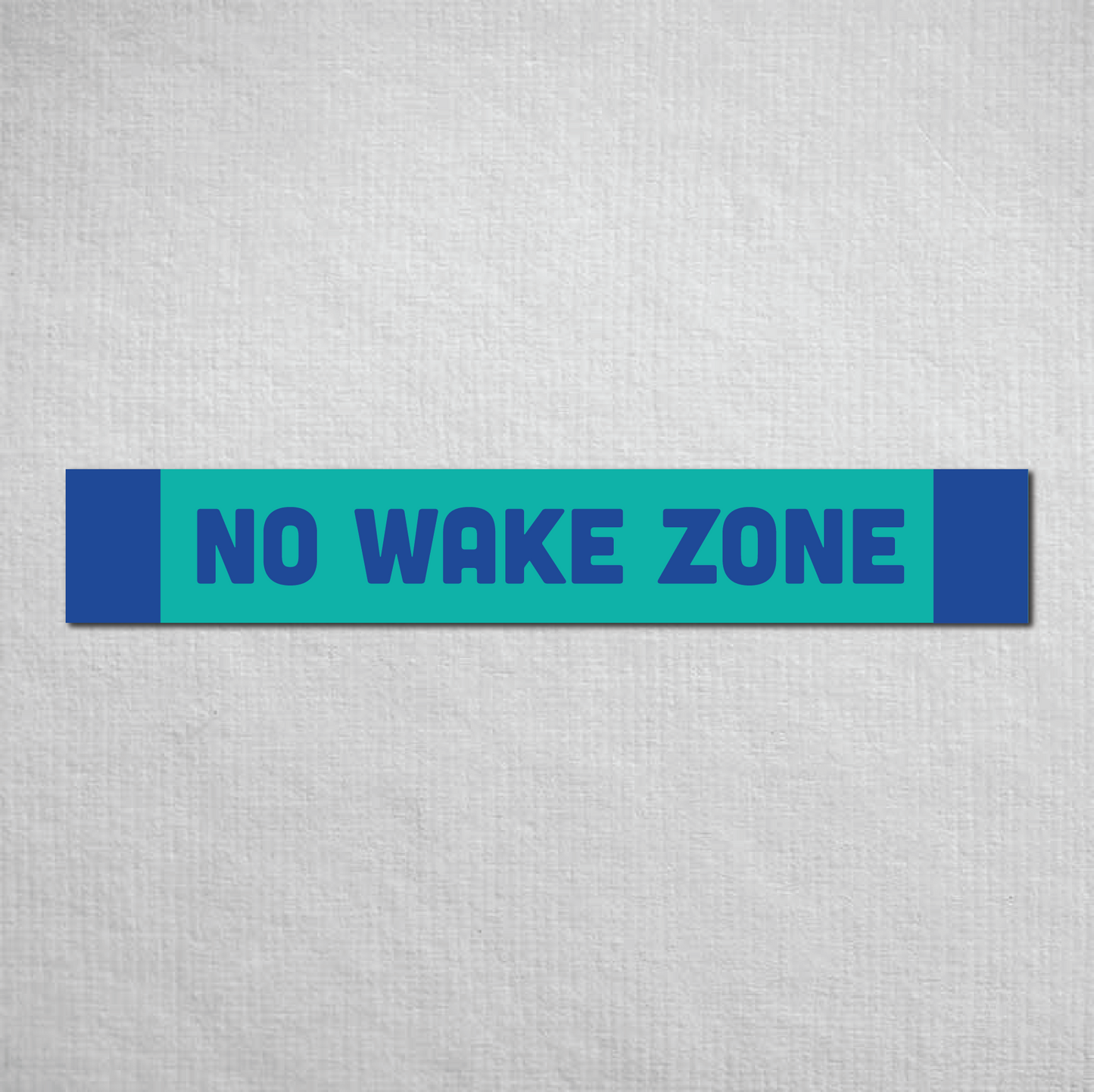 No Wake Zone Metal Sign