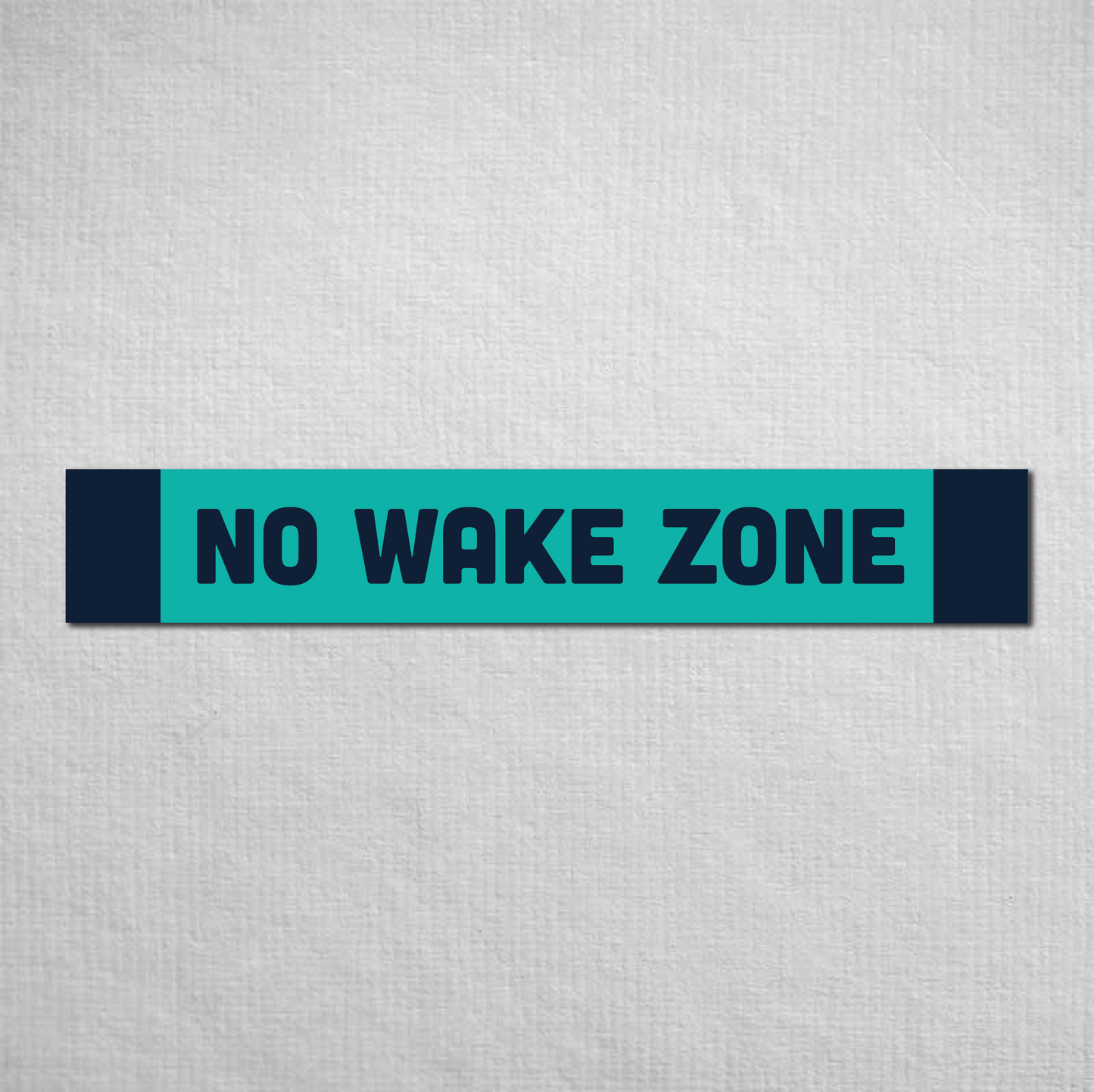 No Wake Zone Metal Sign