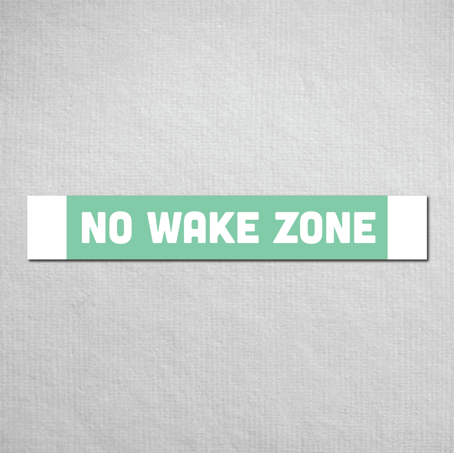 No Wake Zone Metal Sign