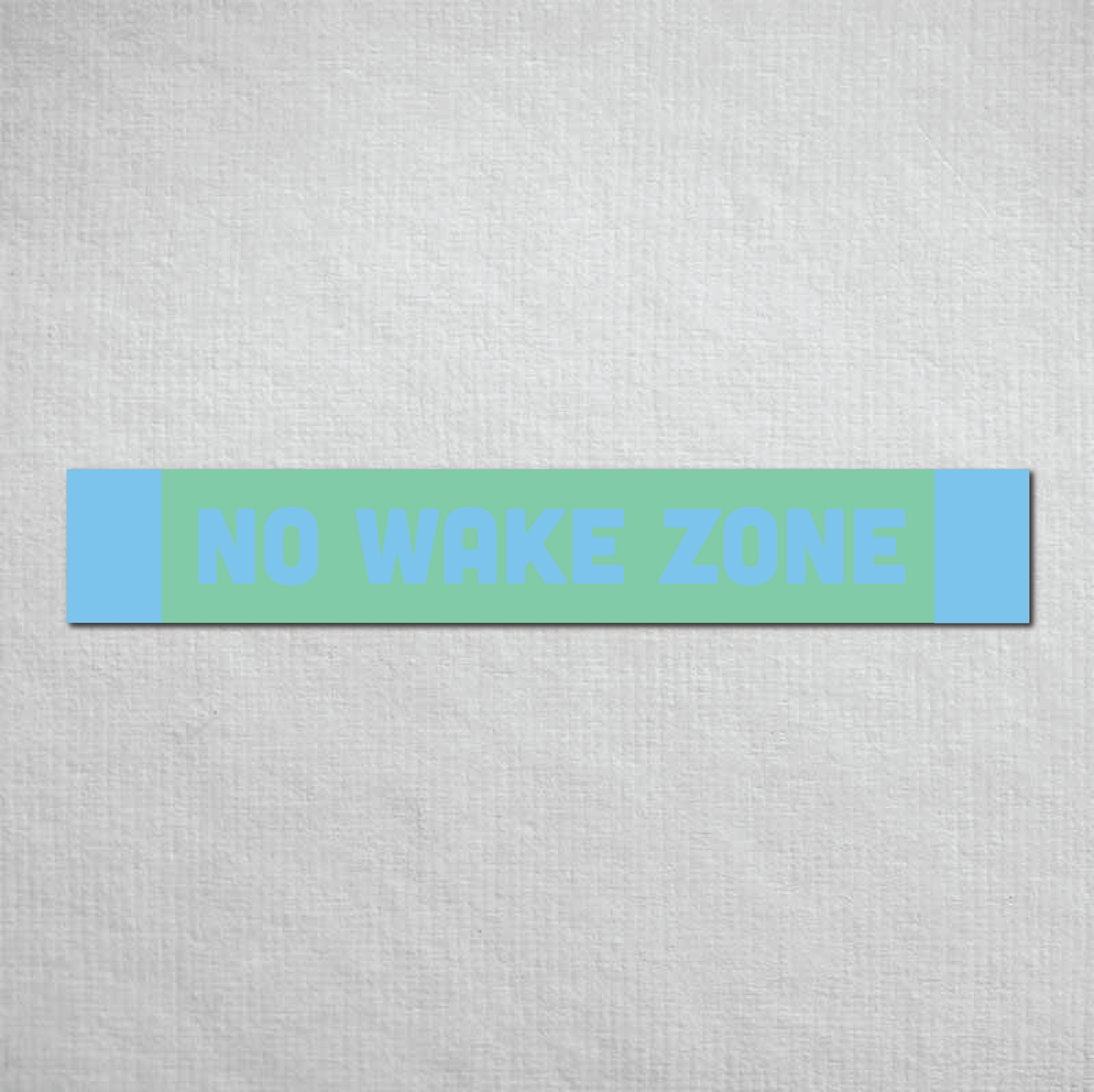 No Wake Zone Metal Sign