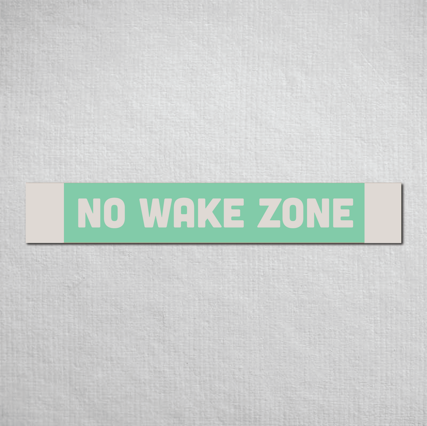 No Wake Zone Metal Sign