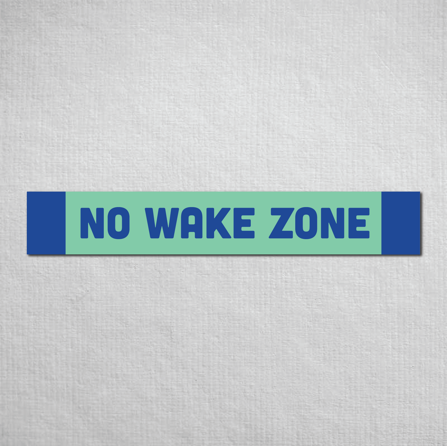 No Wake Zone Metal Sign