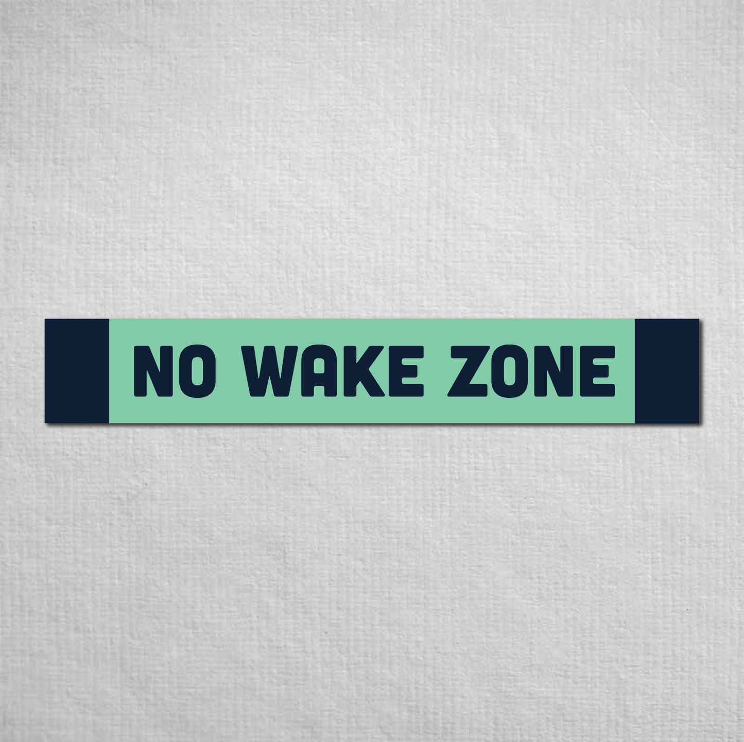 No Wake Zone Metal Sign