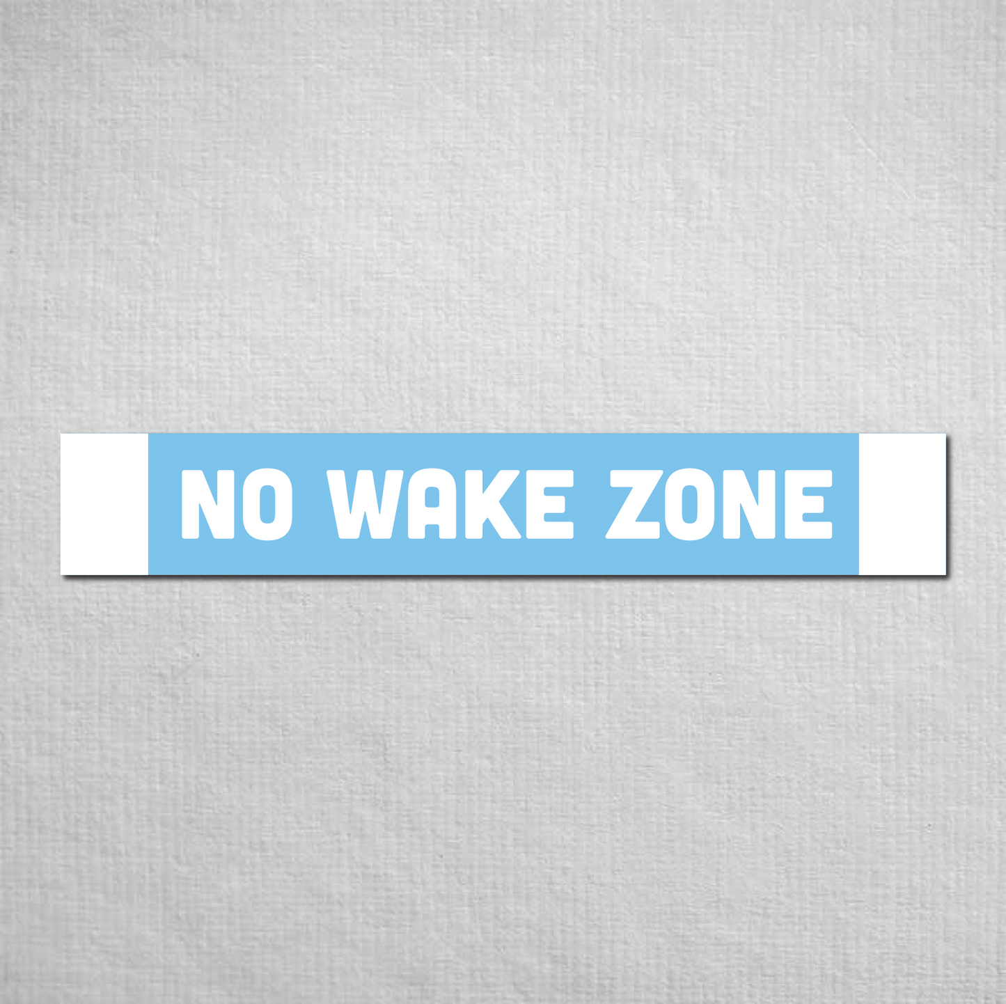 No Wake Zone Metal Sign