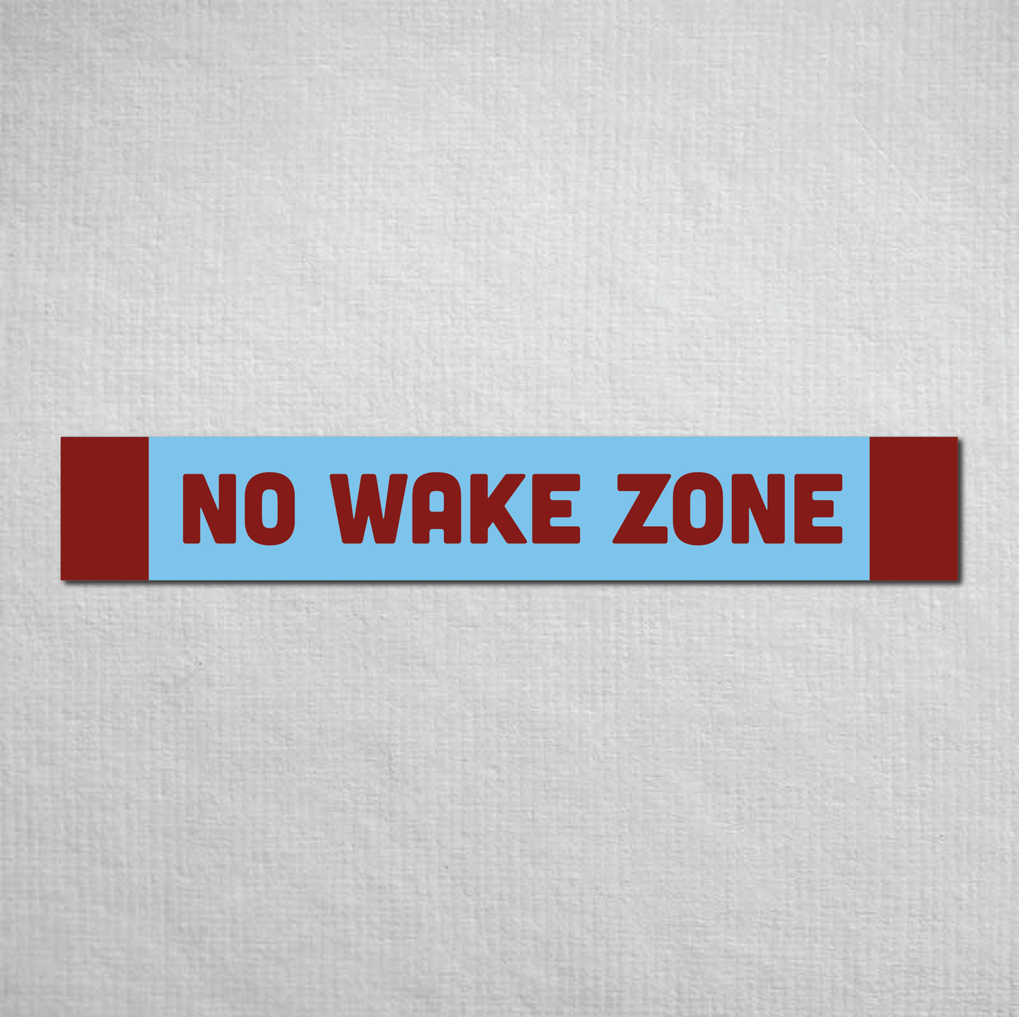 No Wake Zone Metal Sign